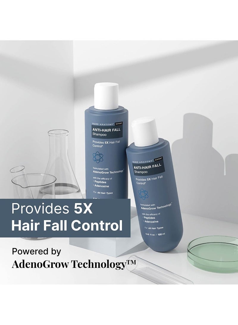 Anti Hair Fall Shampoo| 5x Hair Fall Control & Growth|Contains Biotin Adenosine, & Peptides| For All Hair Types | For Women & Men | 100ml - view 3